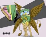 anthro avian beak big_breasts blue_eyes breast_fondling breast_grab breasts da_goddamn_batguy erection female fondling gryphon hair humanoid_penis male penis smile vein veiny_penis wings
Rating: Explicit
Score: 5
User: Robinebra
Date: October 08, 2013