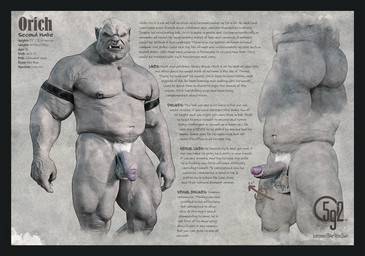 balls belly biceps big_belly body_hair erection facial_piercing fangs genitals glans glutes hairy_balls looking_at_viewer male muscular muscular_male navel nipple_piercing nipples nose_piercing nose_ring not_furry nude pecs penis piercing profanity pubes ring_piercing simple_background solo stocky teeth text thick_thighs tusks vein veiny_muscles veiny_penis white_pubes 5ive9ine2wo orc english_text hi_res