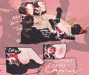bite bodily_fluids clenched_teeth cum cum_drip cum_in_vagina cum_inside dripping duo ejaculation female feral feral_on_feral genital_fluids genitals intense_orgasm male male/female penetration penis scruff_bite squirting_cum squirting_precum teeth toony vaginal vaginal_fluids vaginal_penetration vaginal_squirting vulva lionm unknown_artist warriors_(book_series) berrynose_(warriors) hollyleaf_(warriors) hi_res