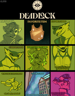 armor breastplate fangs green_eyes gun hair hair_over_eye holding_gun holding_object holding_ranged_weapon holding_weapon looking_at_viewer looking_sideways_at_viewer open_mouth ranged_weapon tail teeth weapon yellow_eyes conditional_dnp welwraith deadlock_(game) valve darcy_graves mirage_(deadlock) vyper_(deadlock) human mammal reptile scalie snake 2026 bust_portrait digital_drawing_(artwork) digital_media_(artwork) headshot_portrait hi_res portrait