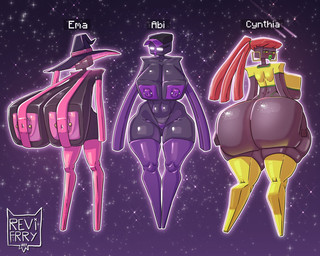 areola big_breasts big_butt black_body blush breasts brown_hair butt clothed clothing eyewear female glasses green_eyes group hair hat headgear headwear huge_breasts huge_butt huge_hips huge_thighs hyper hyper_breasts ineffective_clothing legwear lips nipple_piercing nipples not_furry one-piece_swimsuit piercing pink_areola pink_eyes pink_nipples ponytail purple_areola purple_nipples shirt sling_bikini swimwear text thick_lips thick_thighs thigh_highs thong topless topwear trio underwear wide_hips witch_hat revifrry microsoft minecraft mojang xbox_game_studios enderman humanoid english_text hi_res