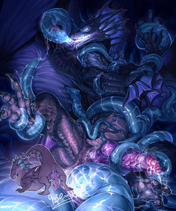 anal anal_penetration anus bodily_fluids butt claws cum feral frill_(anatomy) genital_fluids genitals head_crest head_frill knot knotted_penis male pawpads penetration penis presenting presenting_hindquarters pupils restrained restrained_by_tentacles ridged_penis sharp_teeth slit_pupils solo tail teeth tentacle_cum tentacle_in_anus tentacle_in_urethra tentacle_penetration tentacles tentacles_around_arms tentacles_around_legs tentacles_around_penis tentacles_penetrating_male tongue tongue_out urethral urethral_penetration heizigui mythology dragon mythological_creature mythological_scalie scalie hi_res