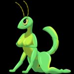 antennae_(anatomy) anthro breasts featureless_breasts female non-mammal_breasts solo unknown_artist get_stickbugged_lol arthropod insect phasmid stick_insect 1:1 absurd_res alpha_channel hi_res