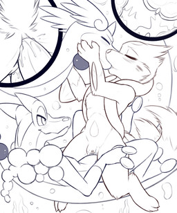 2_tails 2_toes 3_toes 4_fingers anal anal_penetration anthro anthro_on_anthro anthro_on_feral belly belly_markings bestiality biped blush blush_lines bodily_fluids claws clitoris close-up cowgirl_position cum cum_in_ass cum_in_vagina cum_inside double_penetration ejaculation erection eyelashes eyes_closed facial_markings feet female feral finger_claws fingers forehead_horn forehead_markings from_front_position fur fur_markings genital_fluids genitals group head_markings head_wings horn impregnation interspecies interspecies_impregnation kiss_on_lips kissing long_tail looking_at_another looking_at_partner male male/female markings multi_tail on_bottom on_top penetration penile penile_penetration penis penis_in_ass penis_in_vagina sex simple_background snout tail toe_claws toes trio underwater underwater_sex unusual_wing_placement vaginal vaginal_penetration vulva water white_background wings meraence mythology nintendo pokemon amphibian dragon dragonair floatzel frog frogadier generation_1_pokemon generation_4_pokemon generation_6_pokemon mythological_creature mythological_scalie pokemon_(species) scalie 2017 digital_drawing_(artwork) digital_media_(artwork) sketch