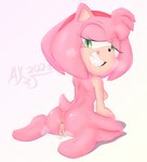 almost_fully_inside anthro anus bodily_fluids breasts dominant dominant_female duo extreme_size_difference faceless_character faceless_male female genitals male micro nude partially_inside paws penetration pussy saliva size_difference smile teeth unbirthing vaginal vore akcar sega sonic_the_hedgehog_(series) amy_rose eulipotyphlan hedgehog mammal 2021 absurd_res hi_res