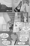 anthro canid canine cellphone clothed clothing comic dialogue disney electronics english_text fox greyscale hi_res male mammal monochrome nick_wilde phone red_fox shirt solo tank_top text the_gory_saint topwear true_fox zootopia
