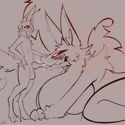 4_eyes all_fours animal_genitalia animal_penis anthro balls big_balls big_breasts big_penis big_tail black_sclera bodily_fluids breasts canine_genitalia canine_penis claws cum cum_in_mouth cum_inside cum_on_own_penis cum_on_penis cum_on_self cum_on_tongue drinking drinking_cum duo ejaculation extreme_size_difference fellatio female fluffy fluffy_tail genital_fluids genitals hair huge_breasts huge_penis huge_tail hyper hyper_breasts knot larger_female long_ears long_hair male male/female markings multi_eye oral penile penis selfcest sex size_difference smaller_male smile smiling_at_another smiling_at_partner square_crossover tail tongue tongue_out tongue_out_fellatio conditional_dnp lodi_(artist) mythology lodi_(character) canid canine demon mammal mythological_canine mythological_creature werecanid werecanine werecreature werewolf 1:1 absurd_res hi_res sketch