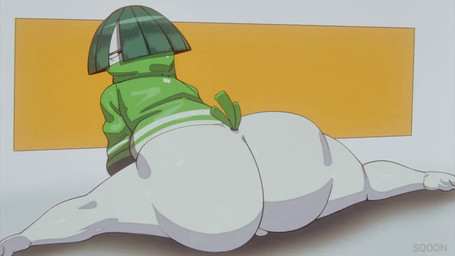 annoyed backsack balls big_balls big_butt black_eyes bottom_heavy bouncing_balls bouncing_butt breasts butt cleavage clothed clothing curvy_figure erection feet femboy food foreskin genitals glans glistening_pseudo_hair hair huge_butt leaf leaf_hair leaf_tail looking_back male one_eye_obstructed partially_retracted_foreskin penis plant plant_hair pose presenting presenting_hindquarters pseudo_hair rear_view shaking_butt short_tail simple_background sitting solo split tail text thick_thighs twerking white_balls white_body white_glans white_penis white_sclera white_skin wide_hips sqoon gren_the_green_onion_guy_(naeto_05) elemental_creature elemental_humanoid flora_fauna food_creature food_humanoid humanoid plant_humanoid 16:9 2025 2d_animation animated artist_name colored digital_media_(artwork) flat_colors frame_by_frame hi_res loop no_sound shaded short_playtime webm widescreen
