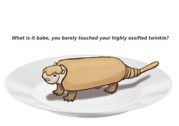 ambiguous_feral ambiguous_gender black_eyes dot_eyes feet feral humor natural_armor plate quadruped round_ears short_legs simple_background simple_eyes small_ears smile solid_circle_eyes solo standing tail tan_body text white_background white_body knuppitalism armadillo glyptodont mammal neosclerocalyptus prehistoric_species xenarthran absurd_res english_text hi_res meme sketch