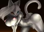 big_breasts breasts butt cat d.howk feline female fur hair heterochromia looking_at_viewer mammal nude pink_nose solo white_fur white_hair
Rating: Questionable
Score: 3
User: xXK1T5UN3Xx
Date: April 24, 2014
