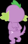 anthro fur male paws_behind_back purple_body purple_fur rear_view simple_background solo transparent_background vector red4567 equestria_girls hasbro my_little_pony spike_(eg) canid canine canis domestic_dog mammal 2019 absurd_res alpha_channel digital_media_(artwork) hi_res