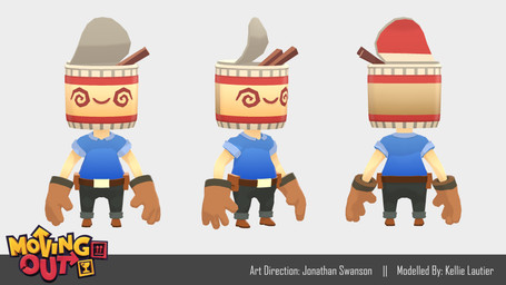 4_fingers belt belt_buckle black_bottomwear black_clothing black_pants blue_clothing blue_shirt blue_topwear bottomwear brown_belt brown_clothing brown_footwear brown_gloves brown_handwear brown_shoes buckle chopsticks closed_smile clothed clothed_humanoid clothed_male clothing fingers footwear for_a_head front_view fully_clothed fully_clothed_humanoid fully_clothed_male gloves handwear looking_at_viewer male male_humanoid mouth_closed multicolored_body no_eyebrows noseless not_furry pants rear_view red_eyes shirt shoes simple_background smile smiling_at_viewer solo spiral spiral_eyes text title topwear turnaround two_tone_body utility_belt white_background yellow_body yellow_skin kellie_lautier moving_out_(series) ramone_(moving_out) humanoid object_head 16:9 2020 3d_(artwork) 4k absurd_res artist_name autodesk_maya_(artwork) colored digital_media_(artwork) english_description english_text hi_res official_art shaded unity_(artwork) widescreen