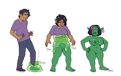 base_one_layout basic_sequence big_breasts black_hair breast_growth breasts clothed clothing ear_piercing featureless_crotch female footwear gender_transformation goo_transformation growth hair human_to_humanoid linear_sequence looking_at_viewer male mtf_transformation navel nipples not_furry nude one_row_layout piercing shirt shoes short_hair short_stackification shortstack shortstack_female shrinking simple_background size_transformation smile solo species_transformation surprised three_frame_image three_frame_sequence topwear transformation transformation_sequence white_background blackshirtboy goblin human humanoid mammal 2018 absurd_res hi_res sequence