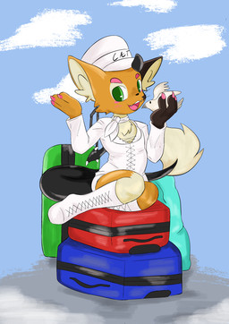 ambiguous_gender anthro anthro_focus belly clothing duo feral male male_focus slightly_chubby solo_focus suitcase uniform irnoodles mythology avian bird calico_cat columbid domestic_cat dove dragon felid feline felis hybrid mammal mythological_creature mythological_scalie scalie absurd_res hi_res