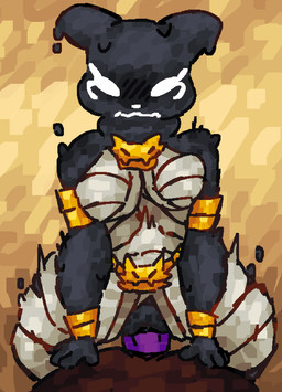 abdominal_bulge anthro armband big_breasts black_body black_clitoris black_vulva blush blush_lines bodily_fluids breasts clitoris cowgirl_position dewlap_(anatomy) duo female feral flying_sweatdrops from_front_position genitals gold_(metal) gold_jewelry jewelry looking_at_viewer looking_pleasured male male/female mummy_wrappings on_bottom on_top penetration penis purple_penis sex sweat sweatdrop thick_thighs trembling_for_pleasure vaginal vaginal_penetration vulva waist_accessory wristband scaliescum rain_world videocult watcher_(rain_world) indigo_lizard_(rain_world) lizard_(rain_world) slugcat hi_res