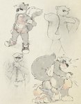 anthro anus athletic_wear balls black_body black_fur blush bottomwear bulge butt cigarette clothed clothing exercise_clothing flaccid footwear fur genitals gym_bottomwear gym_shorts male nude pants partially_clothed penis running_shoes shoes shorts sleeveless_shirt smoking solo sport suit surprised_expression towel underwear underwear_down hollo_nut conker's_bad_fur_day rareware honker_(conker) mammal mephitid skunk 2021 hi_res sketch