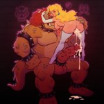 accessory after_orgasm after_sex after_vaginal anklet anthro armband arms_around_neck armwear balls big_balls big_penis blonde_hair blue_eyes bodily_fluids bowser_logo breast_lick breast_play breasts butt butt_grab claws clothing cock_ring collar cum cum_drip cum_in_pussy cum_inside cum_on_ground cum_on_own_penis cum_on_penis cum_on_self dripping drooling duo elbow_gloves erection female genital_fluids genitals gloves hair hand_on_butt handwear humanoid_genitalia humanoid_penis interspecies jewelry larger_male legband legwear licking long_hair male male/female medial_ring musclegut muscular neon_sign penile_spines penis penis_accessory penis_jewelry pull_out saliva sex_dungeon sharp_teeth sign sitting size_difference smaller_female smile spiked_anklet spiked_armband spiked_cock_ring spiked_collar spiked_legband spiked_wristband spikes spikes_(anatomy) standing stockings teeth thick_thighs tongue confiserie mario_bros nintendo bowser princess_peach human koopa mammal reptile scalie turtle hi_res