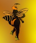 anthro breasts butt clothing female footwear high_heels shoes solo combat_ready_(artist) mechanicalstage arthropod hornet hymenopteran insect vespid wasp hi_res