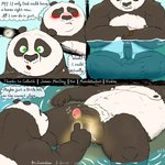 1:1 2021 anthro ari_guardian balls bear belly black_body black_fur blush comic dreamworks duo english_text erection eyes_closed father_(lore) father_and_child_(lore) father_and_son_(lore) fur genitals giant_panda green_eyes hi_res humanoid_genitalia humanoid_penis incest_(lore) kung_fu_panda li_shan_(kung_fu_panda) male male/male mammal master_po_ping moobs nipples overweight overweight_male parent_(lore) parent_and_child_(lore) parent_and_son_(lore) penis son_(lore) text water white_body white_fur