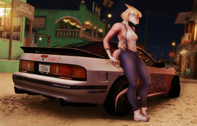 anthro blonde_hair bored bottomwear breasts building car clothed clothed_anthro clothed_female clothing detailed_background eyewear female fingers footwear frown glasses green_eyes grey_bottomwear grey_clothing grey_pants hair half-closed_eyes head_turned humanoid_hands jacket leaning_on_car looking_at_viewer medium_breasts medium_hair narrowed_eyes night non-mammal_breasts open_clothing open_jacket open_topwear outside pants pink_clothing pink_jacket pink_topwear pose shirt shoes side_view solo standing tail topwear vehicle white_clothing white_shirt white_topwear tdraw cavemanon_studios goodbye_volcano_high ko_op_(game_developer) mazda mazda_rx-7 snoot_game naomi_(gvh) dinosaur hadrosaurid ornithischian ornithopod parasaurolophus prehistoric_species reptile scalie absurd_res full-length_portrait hi_res portrait