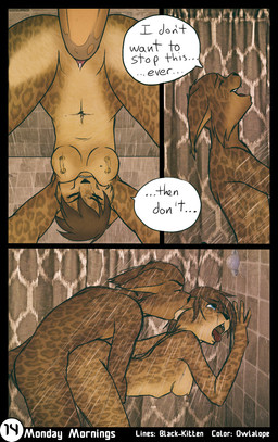 adolescent adolescent_on_adolescent ahegao anthro anthro_on_anthro anthro_penetrated anthro_penetrating anthro_penetrating_anthro bathroom begging_not_to_stop bent_over blush bouncing_breasts breasts brother_penetrating_sister brown_body brown_fur brown_hair clenched_teeth clitoris close-up detailed_background dialogue duo ear_tuft ellipsis erection eyes_closed female female_penetrated from_behind_position fur genitals hair high-angle_view humanoid_genitalia humanoid_penis humanoid_vulva inside interior_background internal intraspecies looking_pleasured low-angle_view male male/female male_penetrating male_penetrating_female medium_breasts moan nipples nude nude_anthro nude_female nude_male open_mouth penetration penile penile_penetration penis penis_in_vagina pink_vulva red_tongue sex shower shower_sex sibling_incest tan_nipples tan_penis teeth text tongue tongue_out tuft vaginal vaginal_penetration vulva water wet worm's-eye_view young young_anthro young_female young_male young_on_young black-kitten owlalope sebastien_(black-kitten) serah_(black-kitten) felid feline lynx mammal 2015 artist_collaboration brown_theme comic english_text hi_res adult_(lore) brother_(lore) brother_and_sister_(lore) incest_(lore) sibling_(lore) sister_(lore) twincest_(lore) twins_(lore)