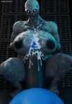 big_breasts big_penis black_body black_nipples black_skin blue_body blue_skin bodily_fluids breast_play breasts cum cum_on_breasts cum_on_penis duo female first_person_view genital_fluids genitals grey_body grey_skin huge_breasts huge_penis male male_pov nipples penis scary sex sharp_teeth teeth titfuck white_eyes darkflash23 capcom nintendo pokemon resident_evil owen_(jonhy2g) generation_6_pokemon goodra humanoid monster monstrous_humanoid pokemon_(species) regenerator_(resident_evil) 3d_(artwork) absurd_res digital_media_(artwork) hi_res