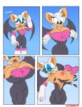 abs anthro atariboy bat big_breasts breast_expansion breasts clothing comic expansion female hi_res huge_breasts mammal muscular muscular_anthro muscular_female nipples rouge_the_bat sega solo sonic_the_hedgehog_(series) torn_clothing