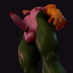 abs accessory balls bouncing_penis butt cock_ring crouching expansion genital_expansion genitals green_body grey_background growth hand_on_hip hand_on_penis jewelry male muscle_growth muscular penis penis_accessory penis_jewelry simple_background solo yellow_body urswickzzz valorlynz_(modeler) glitch_productions the_amazing_digital_circus gummigoo_(tadc) crocodile crocodilian reptile scalie animated hi_res short_playtime webm