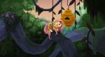 bag beehive cutie_mark detailed_background feathered_wings feathers female feral flower forest hair outside pink_hair plant sky solo tree wings taneysha friendship_is_magic hasbro my_little_pony mythology fluttershy_(mlp) equid equine mammal mythological_creature mythological_equine pegasus 2017 hi_res