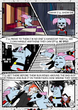 2_missing_limbs amputee black_collar black_nose black_spots collar dialogue disability double_amputee dream_sequence feet feral floppy_ears fur male missing_all_legs missing_leg missing_limb notched_ear pink_inner_ear pleading_eyes punch speech_bubble spots text toeless_(marking) toony vehicle villainous wheelchair white_body white_fur redundantmodule 101_dalmatian_street 101_dalmatians disney delgado_(101_dalmatians) fergus_(101_dalmatians) canid canine canis dalmatian domestic_dog fox mammal red_fox true_fox comic english_text hi_res