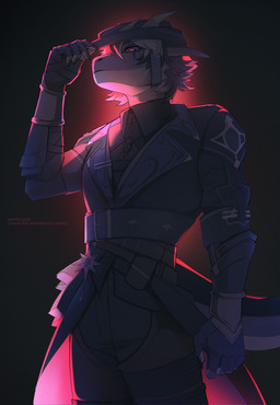 anthro biped bottomwear claws clothed clothed_anthro clothed_male clothing fingers front_view fully_clothed fully_clothed_anthro fully_clothed_male hair hat headgear headwear horn looking_at_viewer male simple_background solo standing tail topwear unknowhiter mythology dragon mythological_creature mythological_scalie scalie 2026 digital_drawing_(artwork) digital_media_(artwork) hi_res