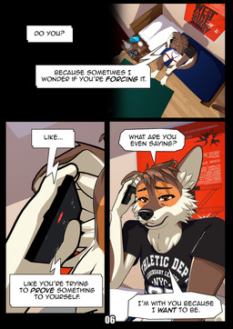 anthro bed cellphone dialogue electronics furniture lamp male phone phone_call pillow poster smartphone solo speech_bubble text ariesartist matthew_(ariesartist) border_collie canid canine canis collie domestic_dog herding_dog mammal pastoral_dog sheepdog 3d_(artwork) absurd_res blender_(artwork) comic digital_media_(artwork) english_text hi_res