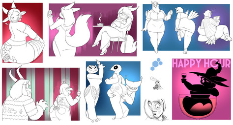 anthro big_butt butt butt_crush chair clothing crossed_arms ears_down female frown furniture hand_on_butt holding_glass holding_object holding_weapon horn looking_at_another looking_back male mistletoe mistletoe_on_tail narrowed_eyes open_mouth pillow pivoted_ears plant rear_view scut_tail short_tail sitting smoke sweater tail text thick_thighs tongue tongue_out topwear weapon potoobrigham team_fortress_2 undertale_(series) valve asgore_dreemurr toriel amphibian avian bovid caprine frog goat human mammal 2025 absurd_res digital_drawing_(artwork) digital_media_(artwork) english_text hi_res