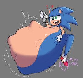 abdominal_bulge after_vore anthro belly big_belly duo extreme_size_difference fully_inside heart_eyes heart_symbol holding_belly imminent_vore male male/male micro open_mouth oral_vore same_size_vore size_difference struggling struggling_prey tongue tongue_out vore royalllama sega sonic_the_hedgehog_(series) sonic_the_hedgehog eulipotyphlan hedgehog mammal absurd_res hi_res