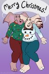 anthro clothing dialogue duo female sweater topwear blu_anubiz amanda_fairhart sarah_fairhart elephant elephantid mammal proboscidean hi_res