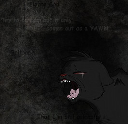 ambiguous_gender black_body black_fur bodily_fluids brown_nose crying ears_back eyes_closed feral fur head_tuft lyrics open_mouth pink_tongue pivoted_ears sad simple_background snout solo tears teeth text tongue tuft whiskers sebdoggo barenaked_ladies warriors_(book_series) hollyleaf_(warriors) domestic_cat felid feline felis mammal 2012 adobe_photoshop_(artwork) aliasing comic_sans digital_drawing_(artwork) digital_media_(artwork) english_text low_res microsoft_paint_(artwork) shaded female_(lore)