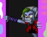 abs angry anthro female glowing glowing_eyes growling hunting machine solo fabulousmare five_nights_at_freddy's five_nights_at_freddy's:_security_breach scottgames steel_wool_studios roxanne_wolf animatronic canid canine canis mammal robot robot_anthro wolf 5:4 absurd_res hi_res