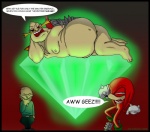 anthro bad_pun cannot_unsee chaos_emerald creepy dialogue facepalm gem group male male/male master_emerald nightmare_fuel nude overweight overweight_human overweight_male parody pronounced_browridge slightly_chubby text what chris_phyffer pingas sega sonic_the_hedgehog_(series) colin_kintobor_jr._(sonic) dr._eggman knuckles_the_echidna snively_robotnik_(sonic) echidna human mammal monotreme 2006 english_text