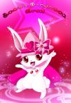 anthro cape cherry_blossom chest_tuft clothing female flower hat headgear headwear heart_symbol looking_at_viewer plant prunus_(flower) semi-anthro smile solo standing tuft wizard_hat mrsorange jewelpet sanrio sega sega_fave ruby_(jewelpet) hare japanese_hare lagomorph leporid mammal hi_res