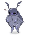 antennae_(anatomy) anthro areola biped black_eyes blue_blush blush breasts female heart_symbol nipples simple_background solo standing white_background bayonet_(artist) hollow_knight team_cherry bretta_(hollow_knight) arthropod beetle insect 2025 4:5 absurd_res digital_media_(artwork) hi_res