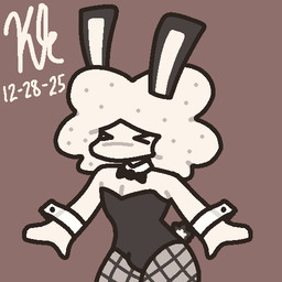 >_< anthro big_ears big_hair black_clothing black_ears black_tail bulge bunny_costume choker clothing costume cuffs_(clothing) embarrassed embarrassed_male eyes_closed femboy fishnet_clothing fluffy fluffy_hair hair jewelry male male_anthro mouthless necklace non-mammal_hair playboy_outfit pose simple_background small_tail snout solo tail thick_thighs tight_clothing white_body white_clothing white_ears white_hair white_tail kelly_kilbride parvin_(kelly_kilbride) aquatic_gastropod gastropod invertebrate jorunna_parva marine mollusk nudibranch sea_slug slug 1:1 aliasing dated digital_media_(artwork) pinup signature