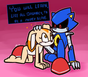 4_fingers all_fours anthro anthro_on_anthro anthro_penetrated anthro_penetrating anthro_penetrating_anthro balls big_balls big_penis black_body black_sclera blue_body blush brown_pupils clothing dominant dominant_anthro dominant_male duo erection fellatio female female_penetrated fingers footwear fur genitals grey_penis head_grab heart_symbol huge_balls larger_dom loli long_penis looking_up machine male male/female male_penetrating male_penetrating_female metallic_body nipples older_dom_younger_sub oral orange_body orange_fur orange_nipples penetration penile penis pupils red_clothing red_eyes red_footwear red_shoes sex shoes sitting size_difference spread_legs spreading submissive submissive_anthro submissive_female tan_body tan_fur white_body white_fur white_inner_ear yellow_body yellow_eyes young young_anthro young_female ultilix sega sonic_the_hedgehog_(series) cream_the_rabbit metal_sonic eulipotyphlan hedgehog lagomorph leporid mammal rabbit robot 2026