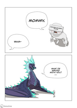 blue_scalesa blue_teeth blush dialogue disgusted_face duo featureless_crotch female feral grey_body humor larger_female larger_feral male mommy_kink obscured_eyes purple_body purple_scales scales sharp_teeth simple_background size_difference smaller_human smaller_male speech_bubble teeth text white_background dove_and_crow dota european_mythology mythology valve anon auroth_the_winter_wyvern dragon human mammal mythological_creature mythological_scalie scalie western_dragon wyvern 2koma absurd_res comic english_text hi_res