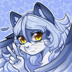 anthro female smile smiling_at_viewer solo katoda kato(katoda) domestic_cat felid feline felis mammal 1:1 hi_res icon
