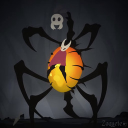 ambiguous_penetration anthro black_body bodily_fluids bulge cloak clothing cum cum_inflation cum_inside duo egg female feral forced genital_fluids impregnation inflation lifting_partner male male/female mask oviposition penetration rape sex size_difference speed_lines zoquete hollow_knight team_cherry hornet_(hollow_knight) nosk_(hollow_knight) arthropod 1:1 animated sound webm