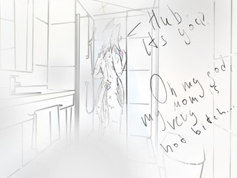 anthro bathing bathroom duo female male male/female mature_female mommy_kink peeking_around_corner profanity solo legoshixdxd hellaverse helluva_boss arctic_burn loona_(helluva_boss) canid canine canis mammal wolf hi_res mother_(lore) mother_and_child_(lore) mother_and_son_(lore) parent_(lore) parent_and_child_(lore) parent_and_son_(lore) son_(lore)