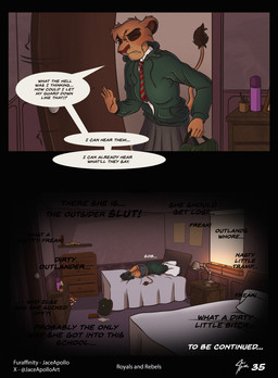 anthro bed bedroom bodily_fluids crying dialogue female furniture lying lying_on_bed on_bed school solo tears text jace_apollo disney the_lion_king vitani_(the_lion_king) felid lion mammal pantherine comic english_text hi_res
