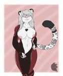 anthro big_breasts breasts cleavage clothed clothing cosplay costume female flight_suit fur fur_markings heart_symbol highlights_(coloring) jewelry leopard_spots looking_at_viewer markings multicolored_body multicolored_fur nipples simple_background smile solo spots undressing unzipped unzipped_bodysuit unzipping zipper conditional_dnp grinn3r krystal_appreciation_month nintendo star_fox fan_character felid mammal pantherine snow_leopard 2020 hi_res monochrome sketch