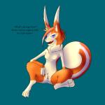 anthro anus breasts featureless_breasts female fur genitals nude purple_eyes pussy simple_background solo spread_legs spreading signet ever_oasis nintendo lagora 1:1 hi_res