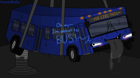 blue_body bodily_fluids bus commercial_vehicle dark_room dialogue dildo fangs female genital_fluids glowing headlight headlight_eyes machine not_furry saliva sex_toy suspension sweat sweatdrop teeth text vaginal_fluids vaginal_fluids_on_dildo vehicle mintorion gillig_llc dire_bus dire_machine living_bus living_machine living_vehicle 16:9 2024 4k absurd_res archived_source english_text hi_res widescreen